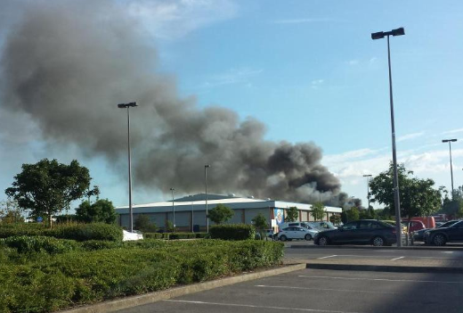 Firefighters were called to a blaze at the Averies Recycling site near Swindon on July 21 2014 (credit: Will Trueman)